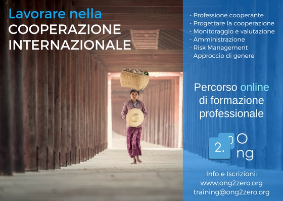Lavorare nella Cooperazione Internazionale Ong 2.0 Percorso Professionale online