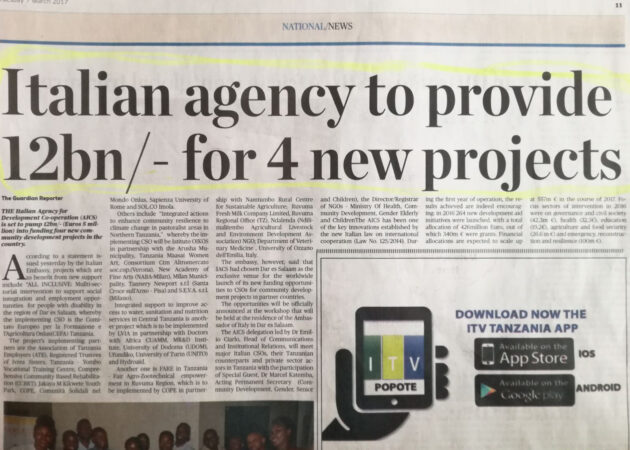 The Guardian Tanzania Articolo del 7 Marzo 2017