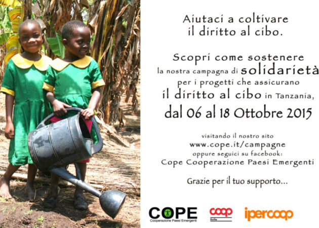 AIUTACI A COLTIVARE IL DIRITTO AL CIBO! Campagna CoPE 6-18 ottobre